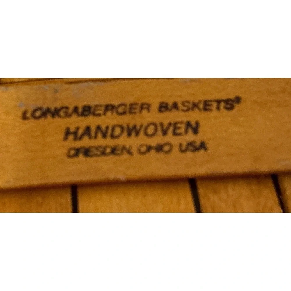 Longaberger Vintage‎ 1998 Christmas Collection Glad Tidings Basket Green Trim